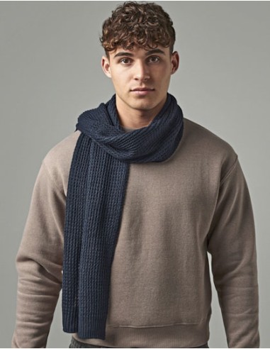 BEE-B424-Classic Waffle Knit Scarf